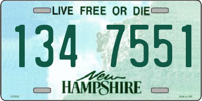 NH license plate 1347551