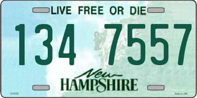 NH license plate 1347557