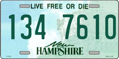 NH license plate 1347610