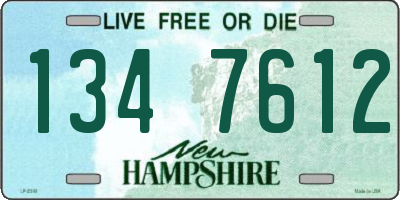 NH license plate 1347612