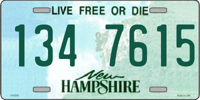 NH license plate 1347615