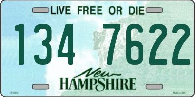 NH license plate 1347622