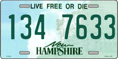 NH license plate 1347633