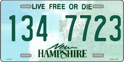 NH license plate 1347723