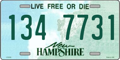 NH license plate 1347731