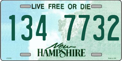 NH license plate 1347732