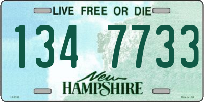 NH license plate 1347733