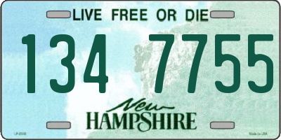 NH license plate 1347755