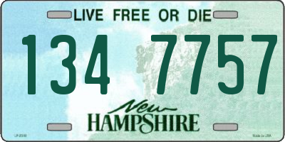 NH license plate 1347757