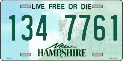 NH license plate 1347761