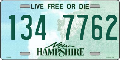 NH license plate 1347762