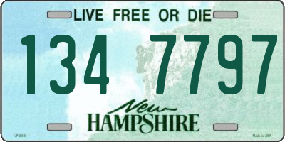 NH license plate 1347797