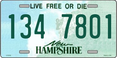 NH license plate 1347801