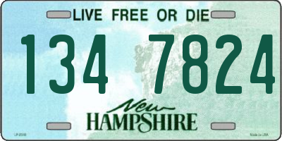 NH license plate 1347824