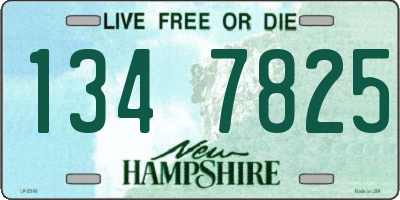 NH license plate 1347825
