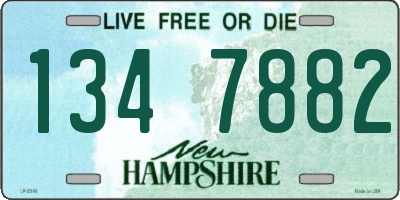 NH license plate 1347882