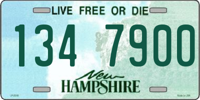 NH license plate 1347900