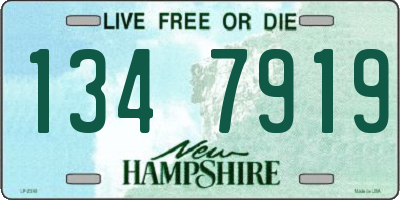 NH license plate 1347919