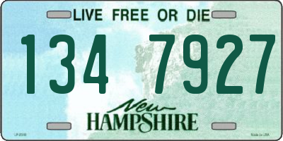 NH license plate 1347927
