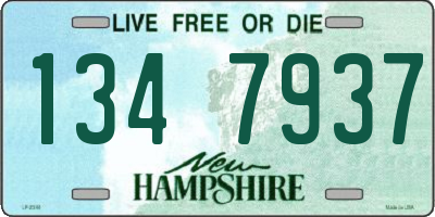 NH license plate 1347937