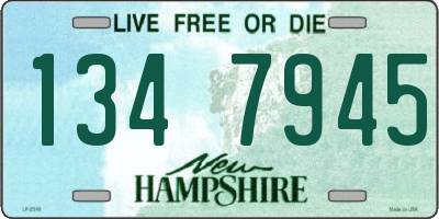 NH license plate 1347945
