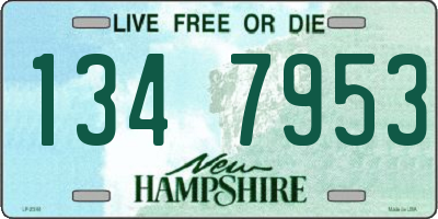NH license plate 1347953