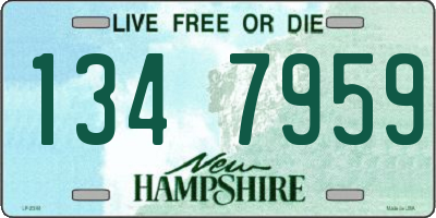 NH license plate 1347959