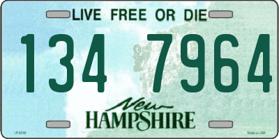 NH license plate 1347964