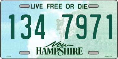 NH license plate 1347971
