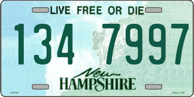 NH license plate 1347997