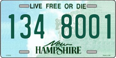 NH license plate 1348001