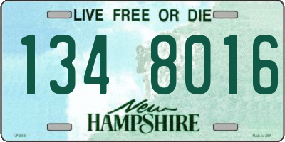NH license plate 1348016