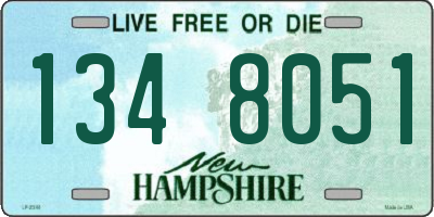 NH license plate 1348051