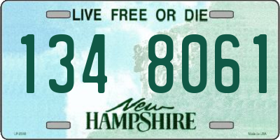 NH license plate 1348061