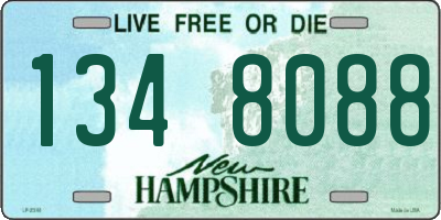 NH license plate 1348088