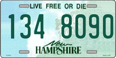 NH license plate 1348090