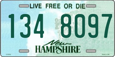 NH license plate 1348097