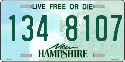 NH license plate 1348107