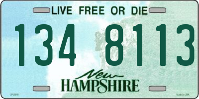 NH license plate 1348113