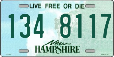 NH license plate 1348117