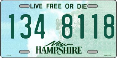 NH license plate 1348118
