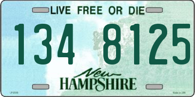 NH license plate 1348125