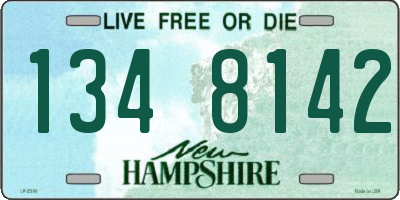 NH license plate 1348142