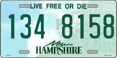 NH license plate 1348158