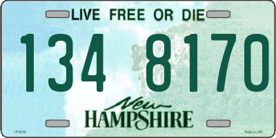 NH license plate 1348170
