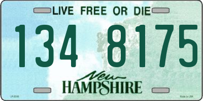 NH license plate 1348175