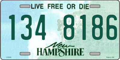 NH license plate 1348186