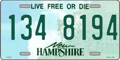 NH license plate 1348194