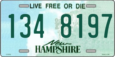 NH license plate 1348197