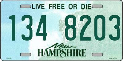 NH license plate 1348203
